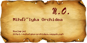 Mihályka Orchidea névjegykártya